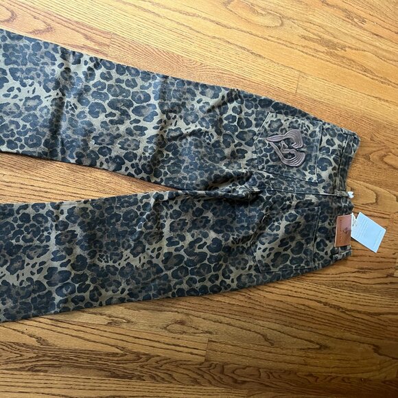 Elfric Eden Jeans - Leopard Print - Small - NWT - Picture 2 of 4